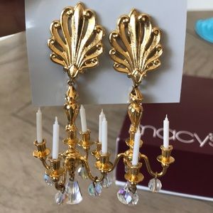 Vintage Richard Serbin Earrings new w/ Macy’s Box